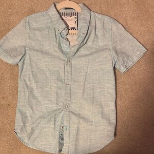 Denim & Flower Sky Blue Casual Button Down Shirt